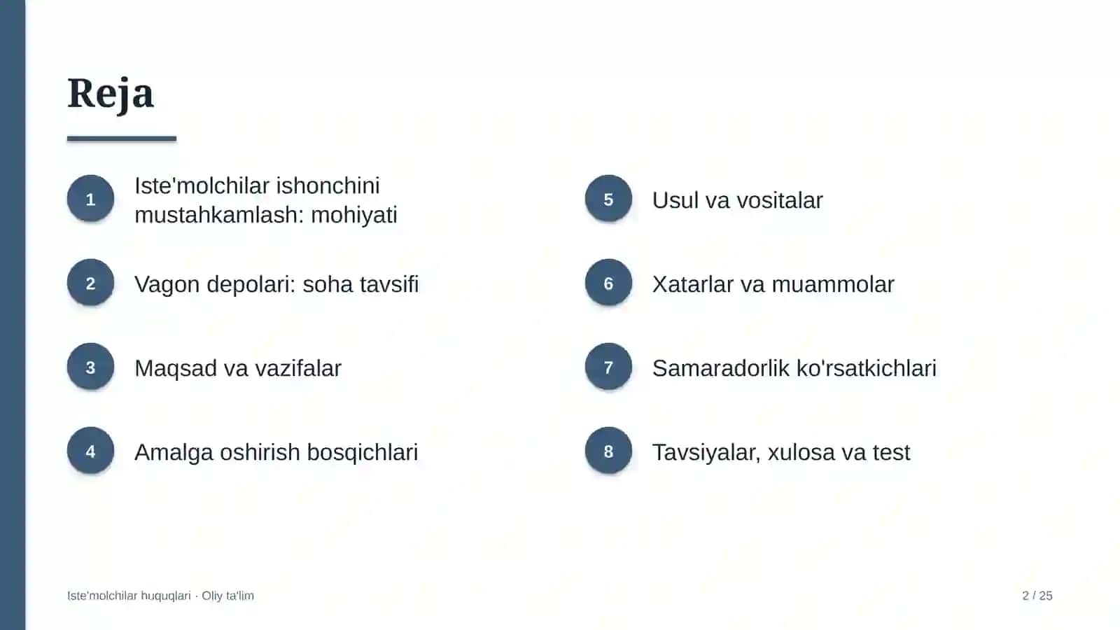 vagon depolarida iste'molchilar ishonchini mustahkamlash 4231 2