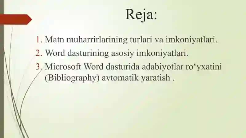 Matn muharrirlaridan foydalanish 2