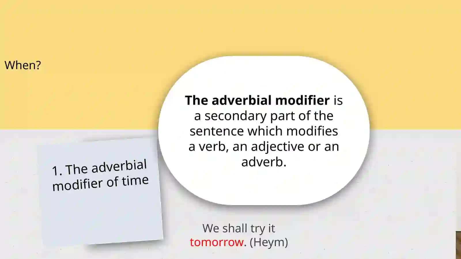 Adverbial modifier and its types 2