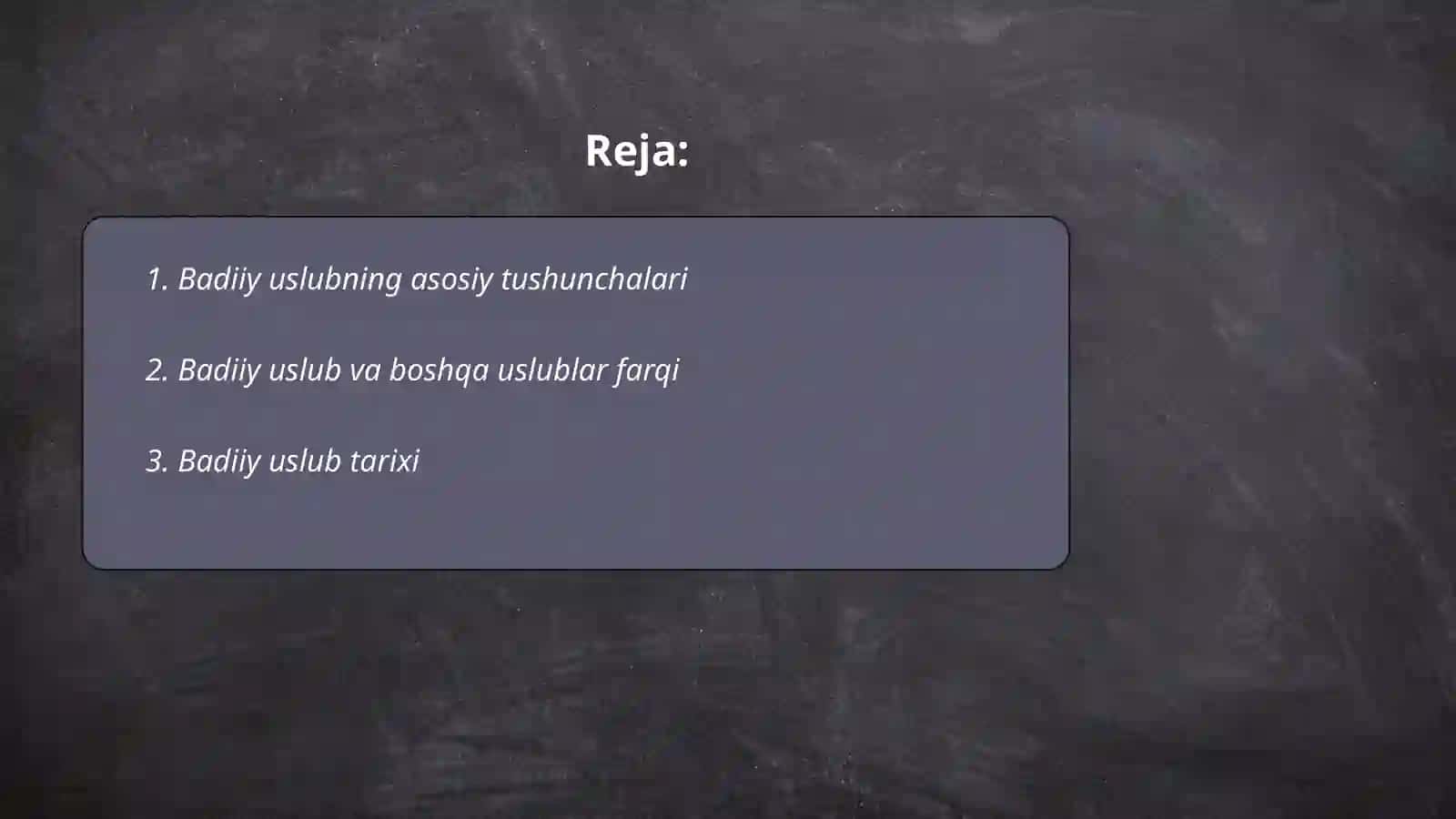 Badiiy uslub va uning xususiyatlari 2