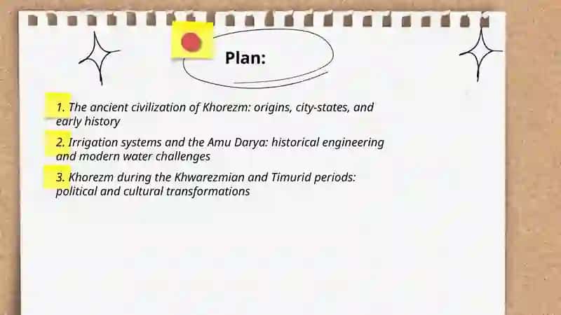 History of Khorezm and changes today 2