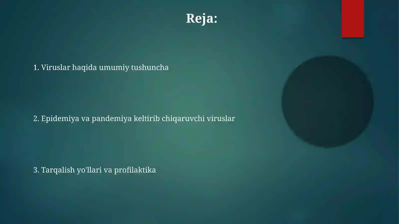 Epidemiya va pandemiyaga olib kelayotgan inson viruslari 2