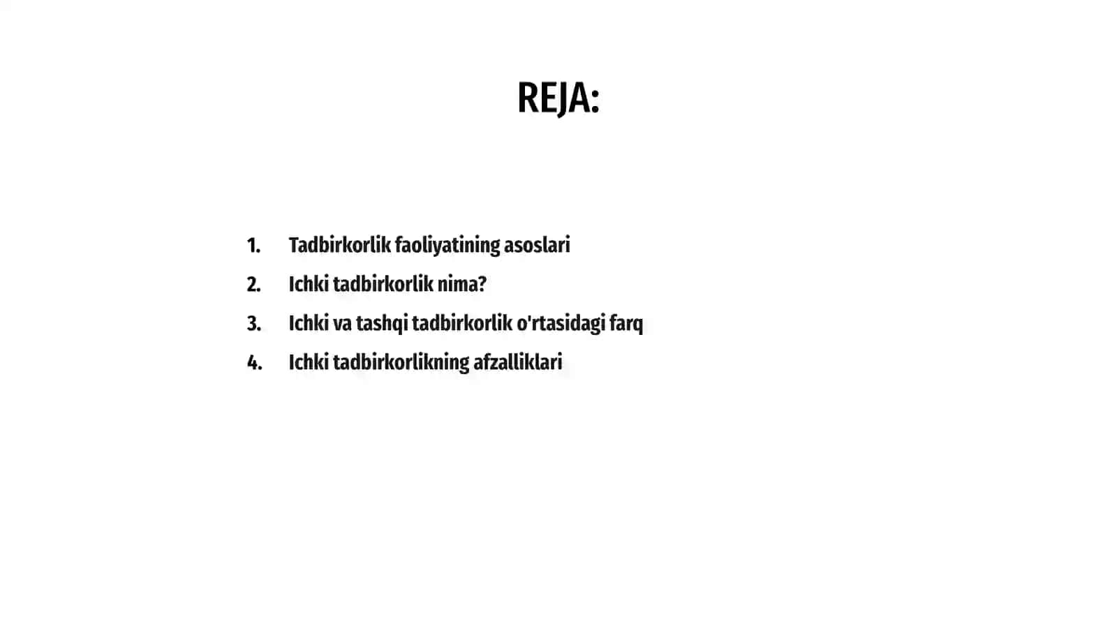 Ichki tadbirkorlik 2
