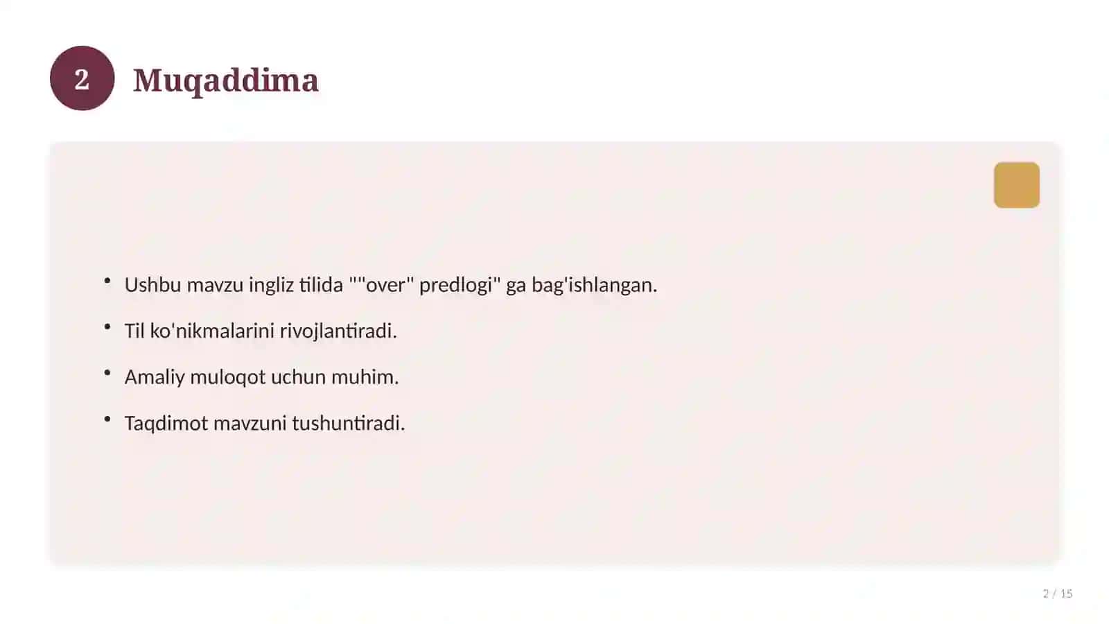 "Over" predlogi 2