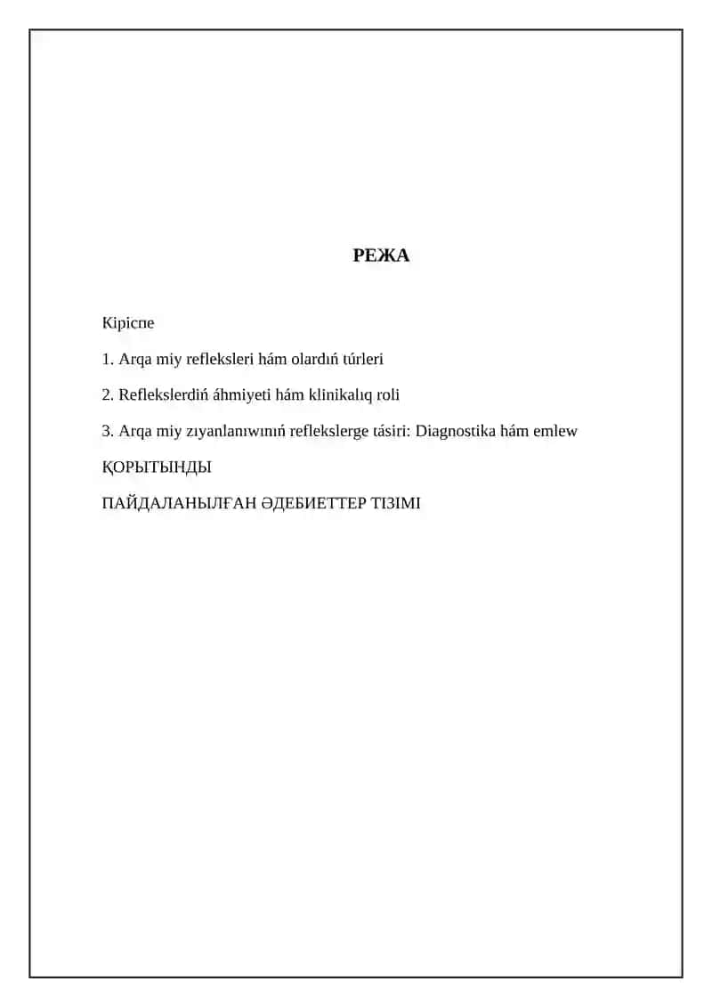 Arqa miy refleksler 2