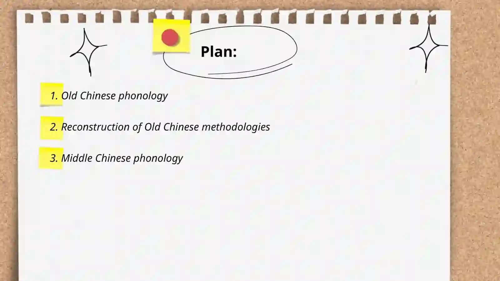 Ancient Chinese linguistics 2