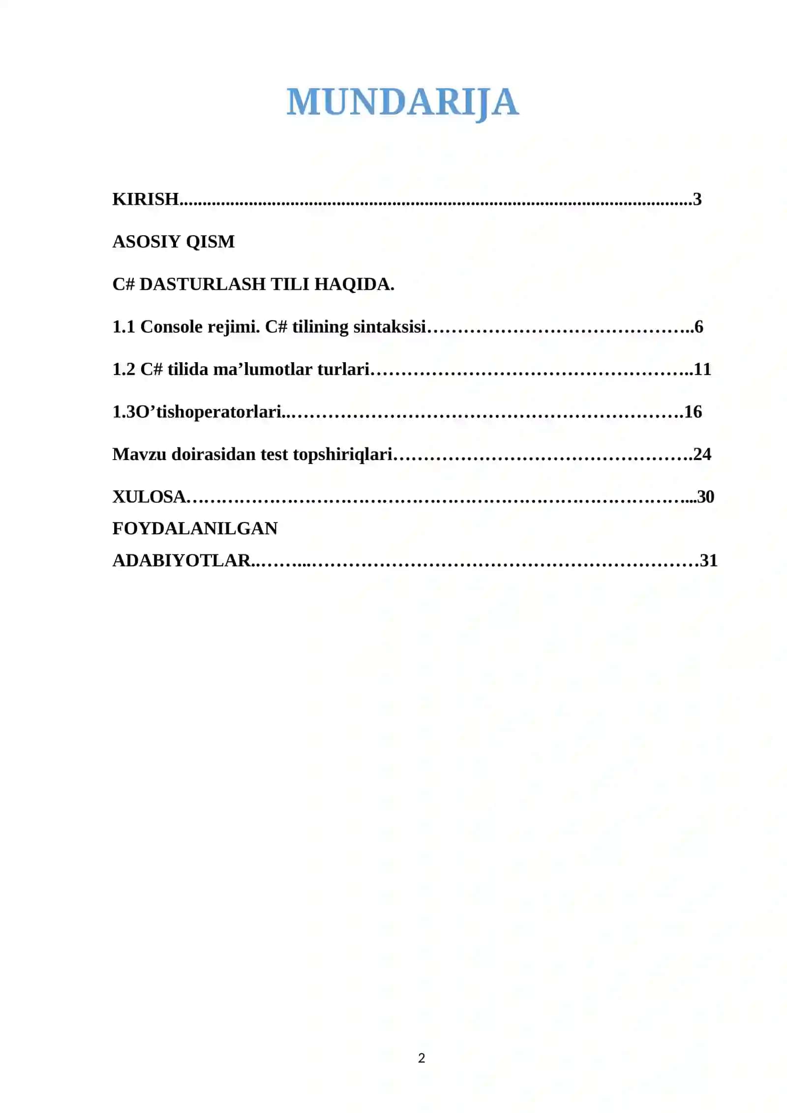 [C# tilida o’tish operatori] 2