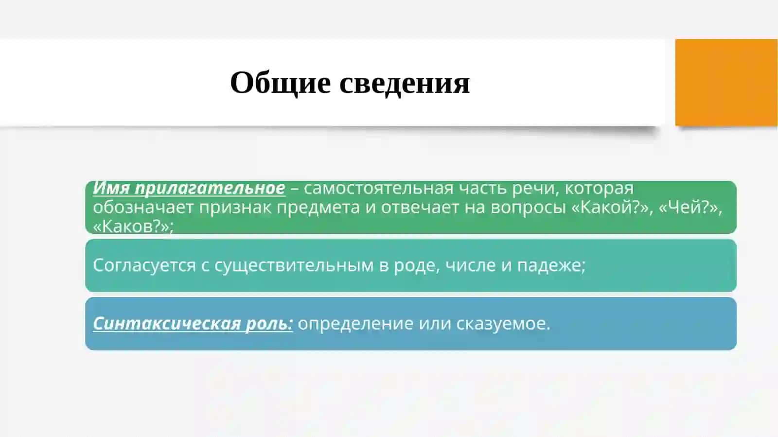 Имя прилагательное 2