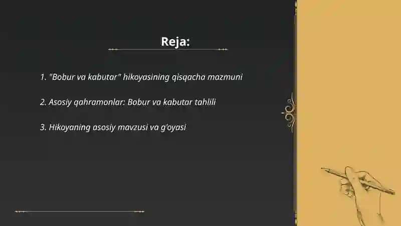 Bobur va kabutar 2