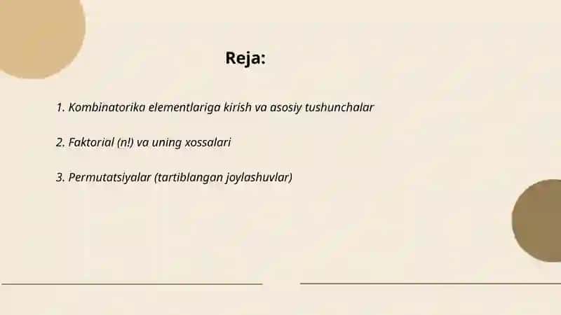 Kombinatorika elementlari 2