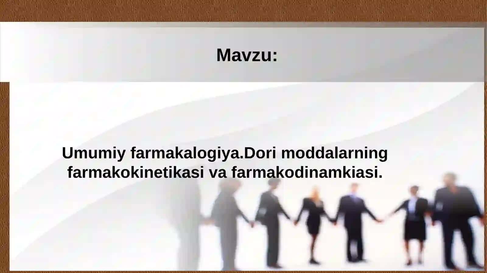Umumiy farmakalogiya 2
