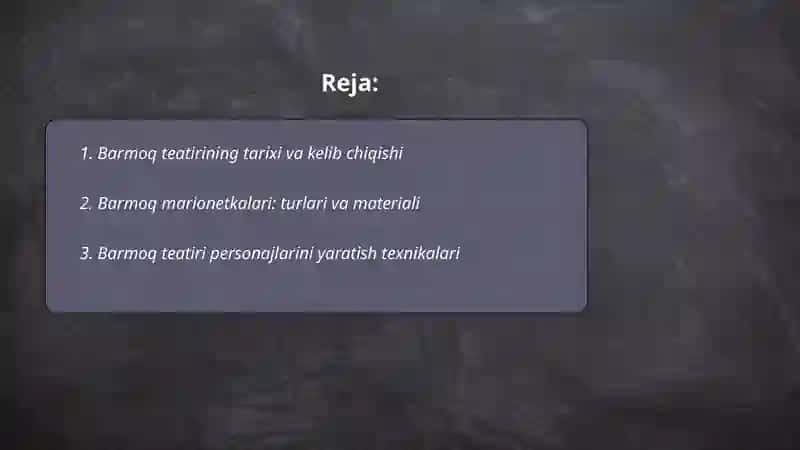Barmoq teatiri 2
