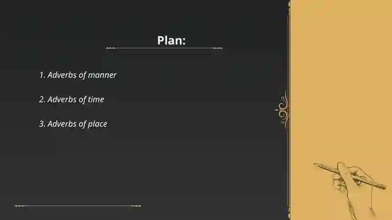 The classification of adverbs 2