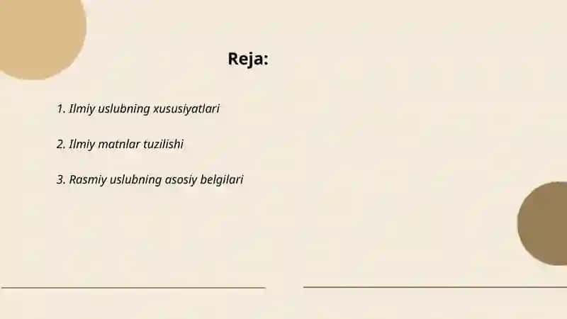 Ilmiy uslub va rasmiy uslub 2