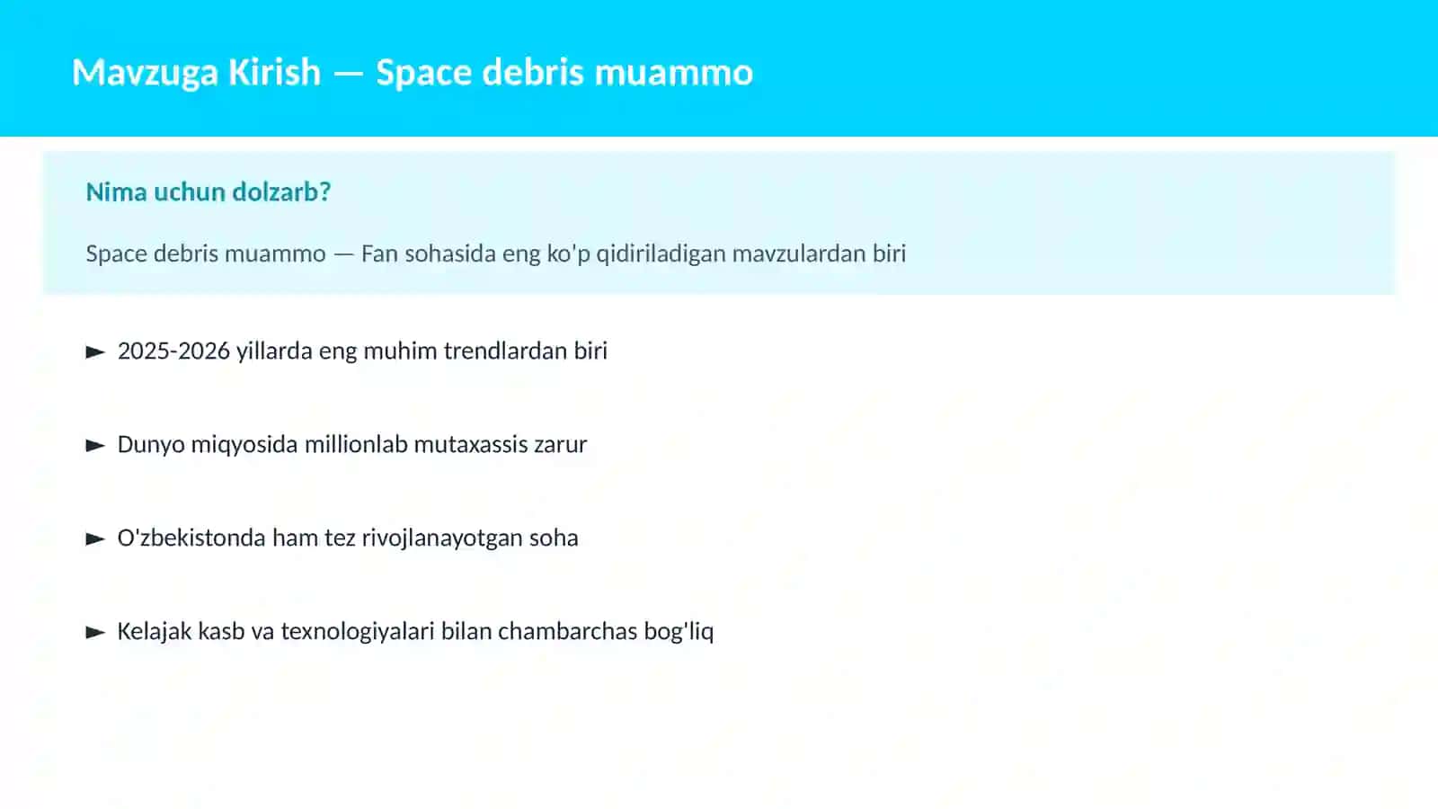 KOSMOSNI TADQIQ 2