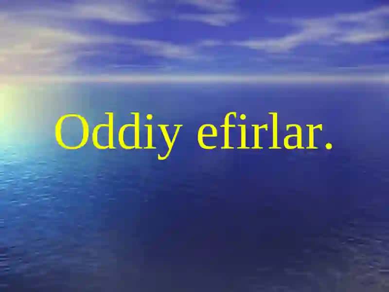efirlar 2
