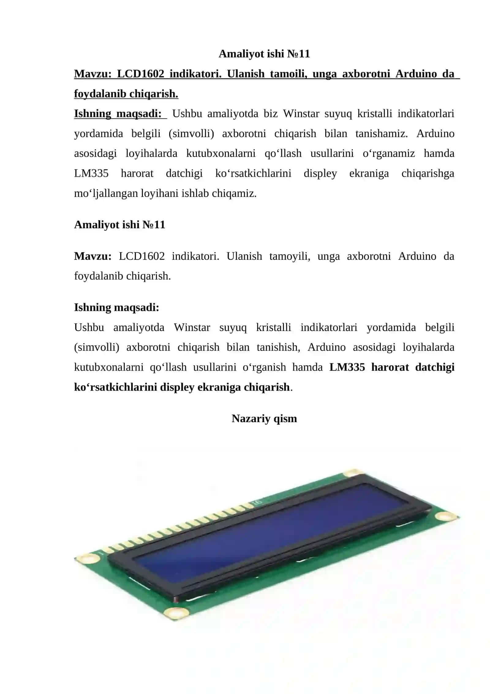 LCD1602 indikatori 2