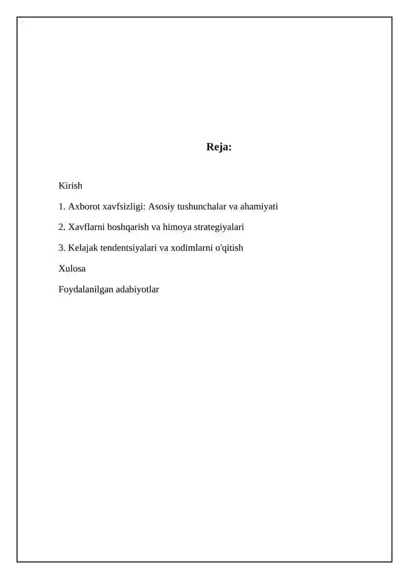 Axborot xavfsizligi 2