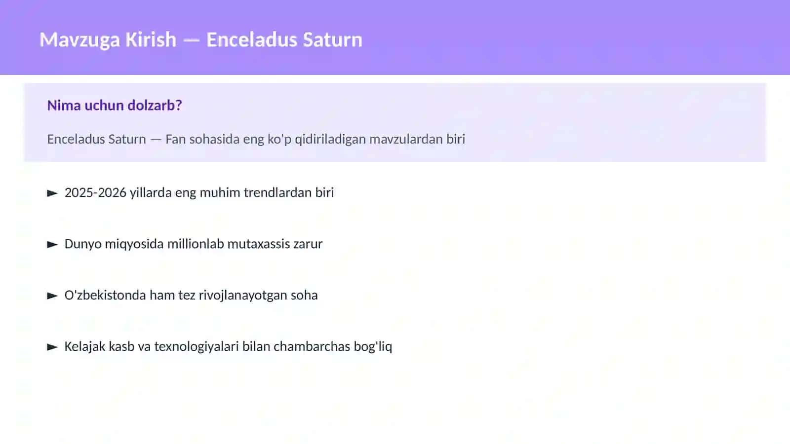 KOSMOSNI TADQIQ 2