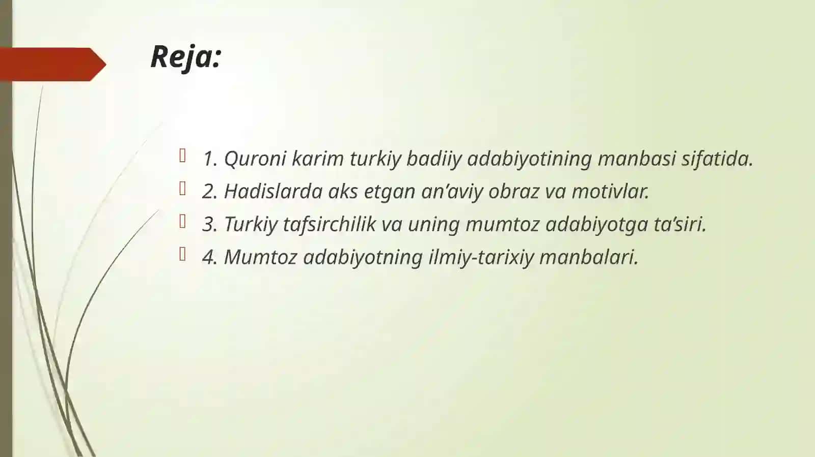 Mumtoz adabiyotning diniy-tasavvufiy va ilmiy-tarixiy manbalari 2