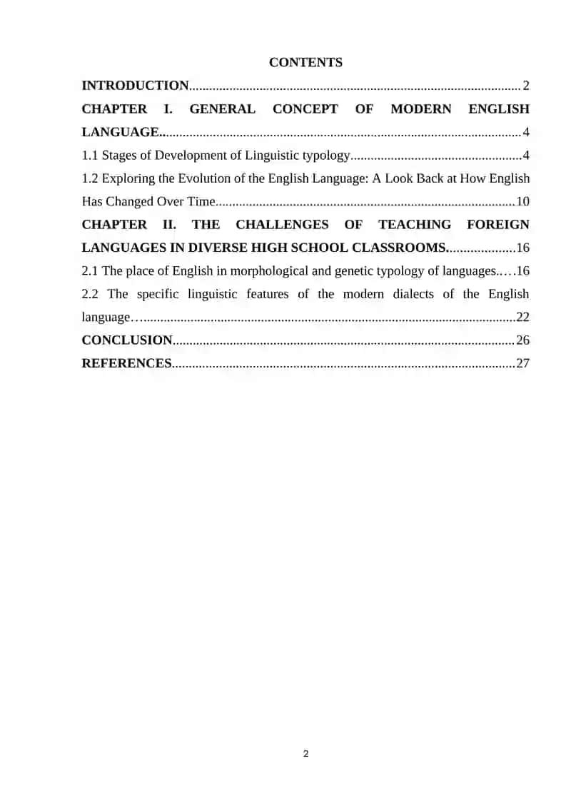 GENERAL CONCEPT OF MODERN 2
