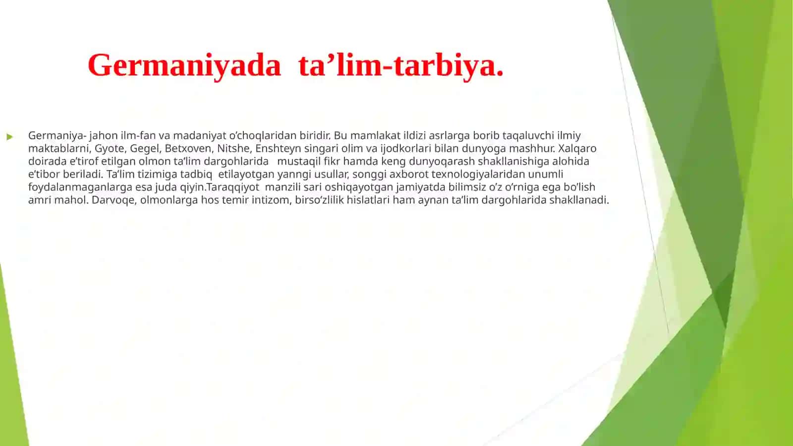Germaniya ta’lim tizimi 2