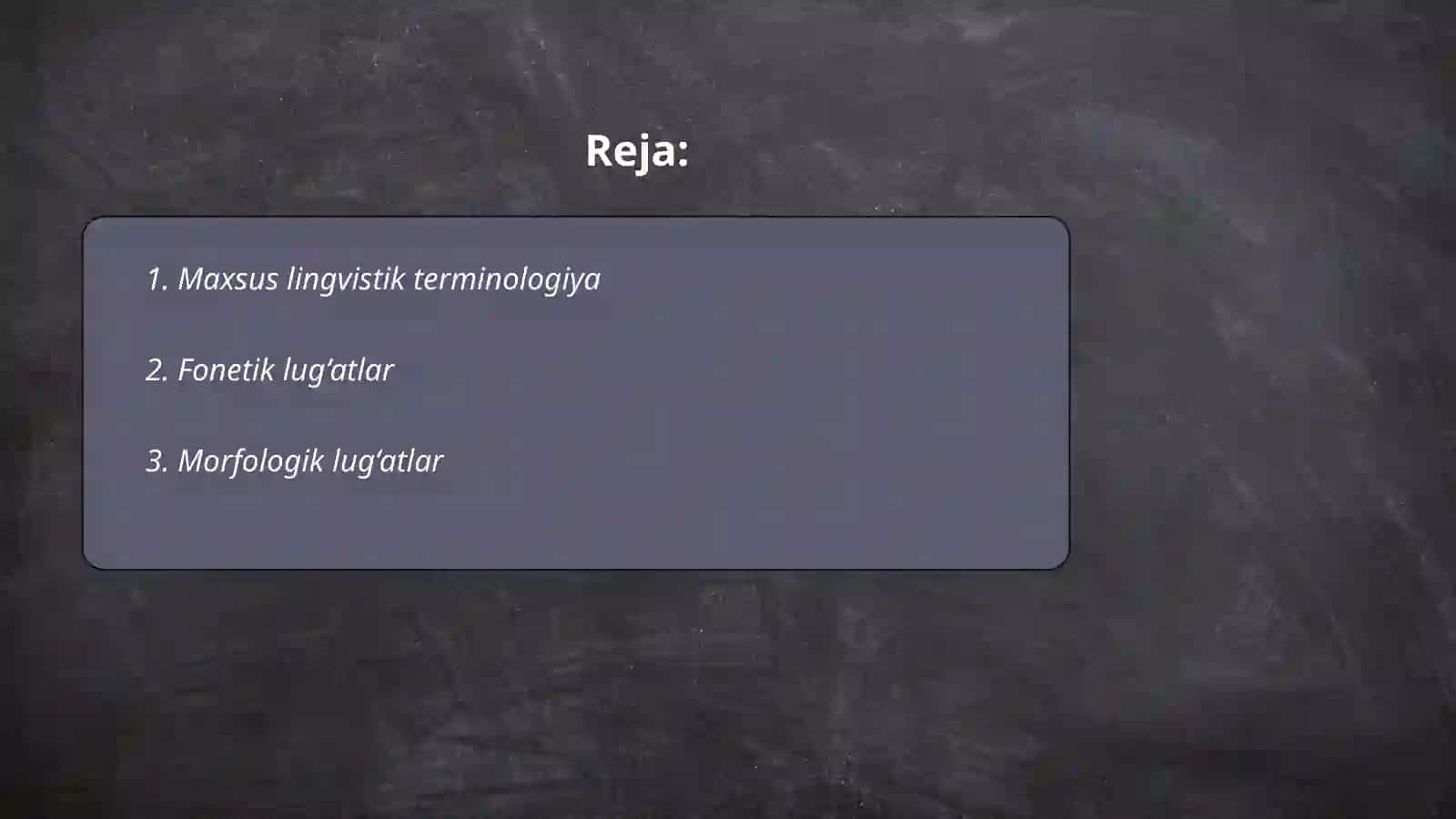 Maxsus lingvistik terminologiya 2
