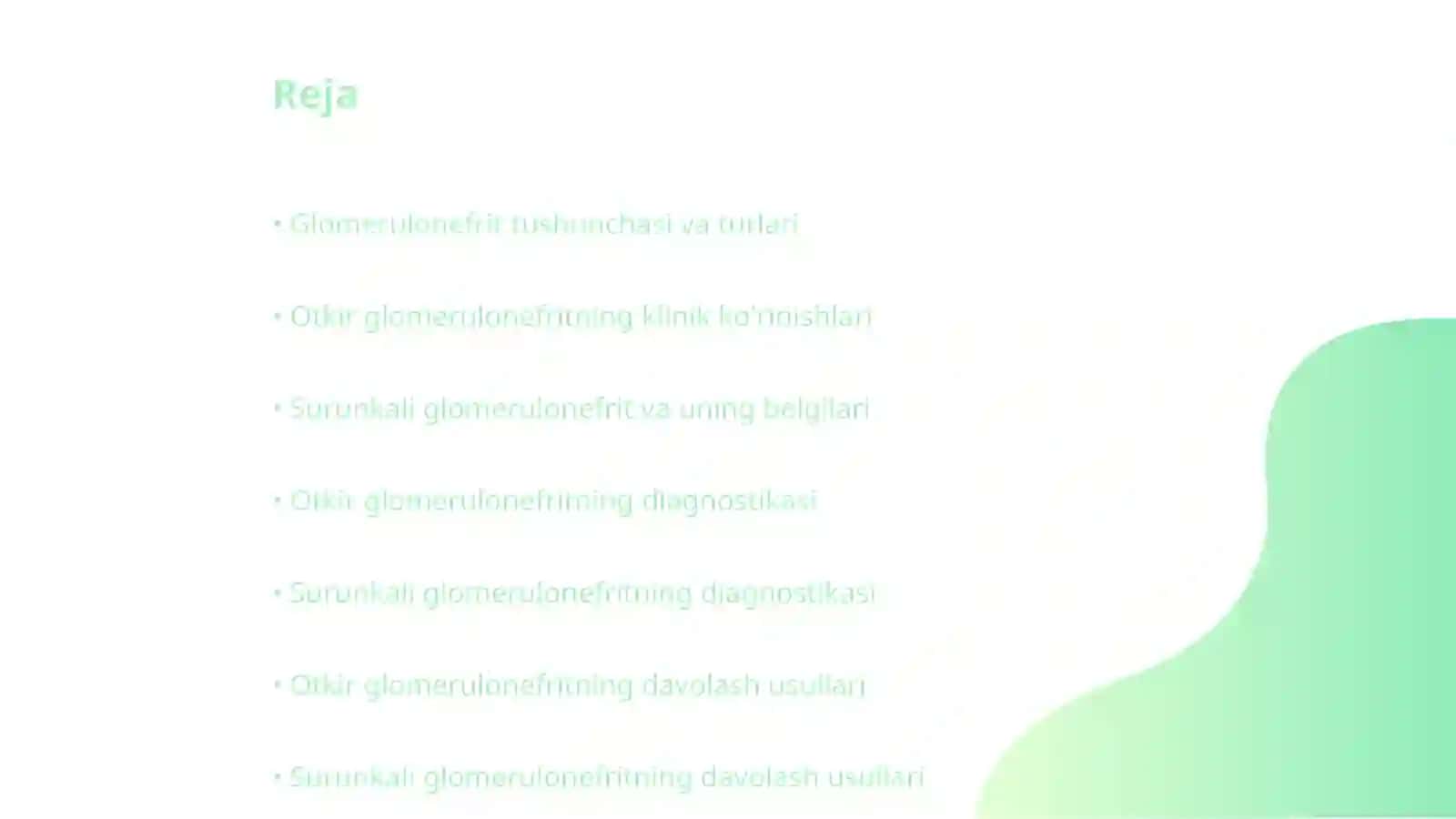 Otkir va surunkali glomerulonefrit 2