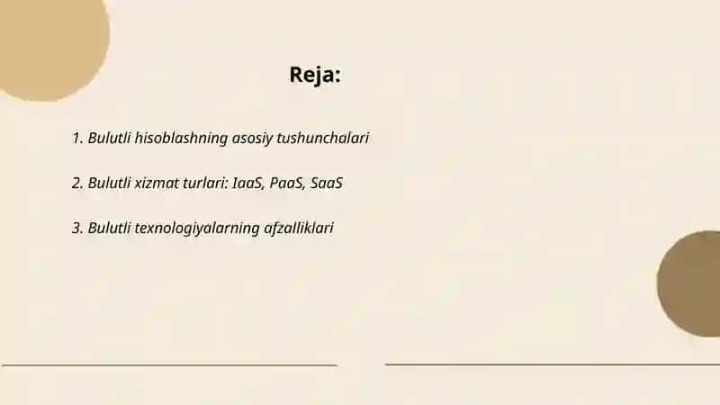 Bulutli hisoblash 2
