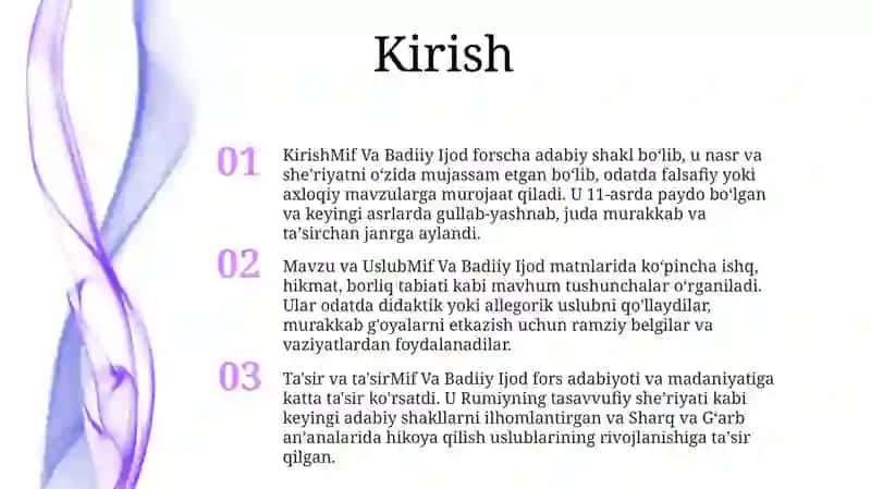 Mif Va Badiiy Ijod 2
