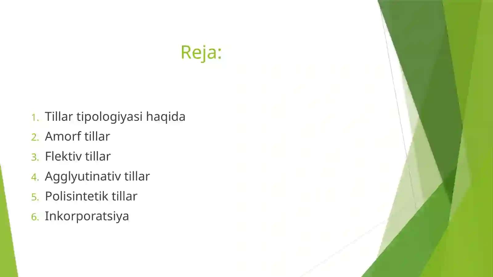 Tillarning Tipologik Tasnifi! 2