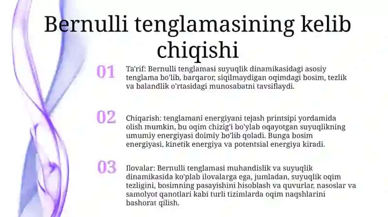Bernulli Tenglamasi 2