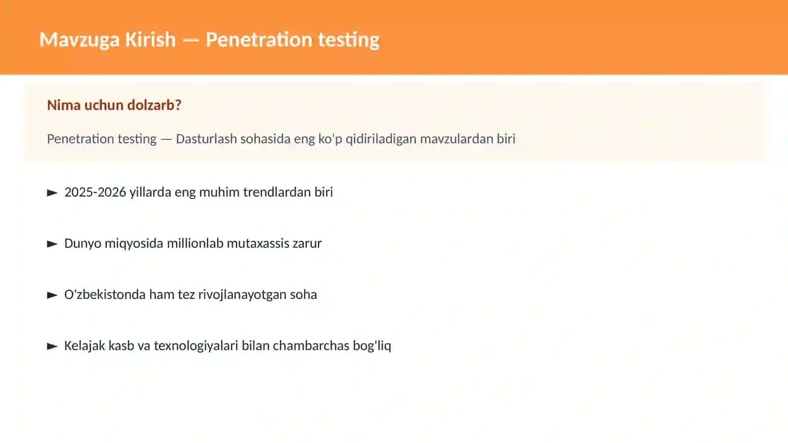 Penetration testing 2