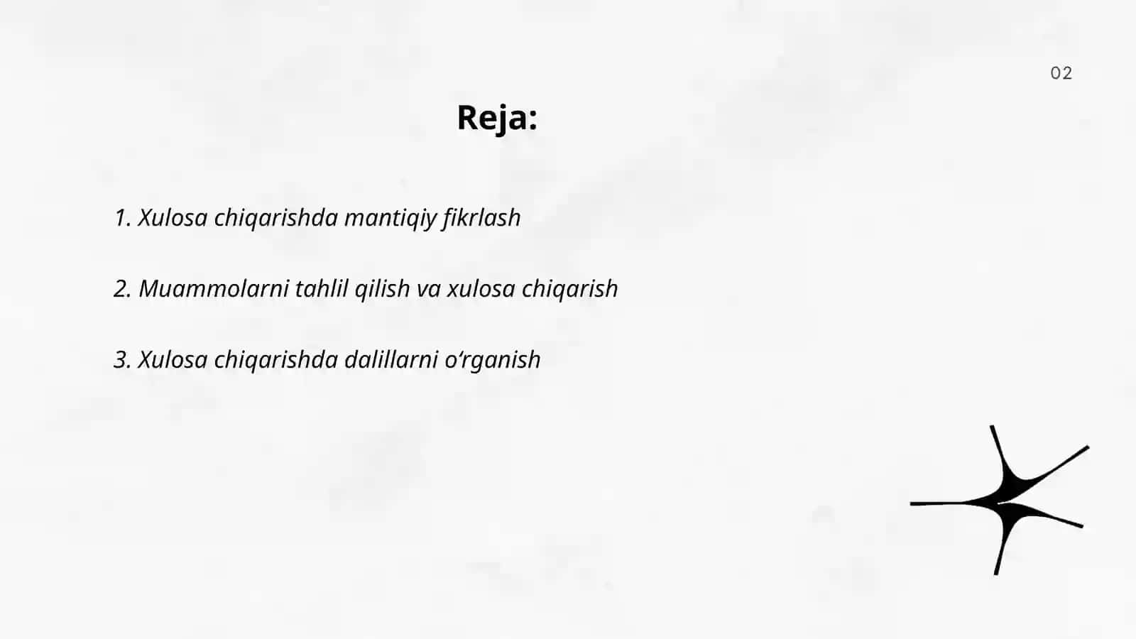 Xulosa chiqarish 2