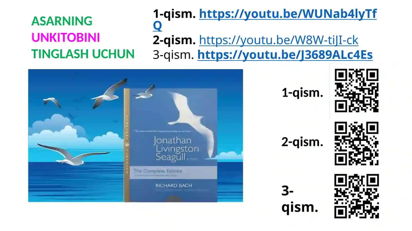 "OQCHARLOQJONATAN LIVINGSTON" 2