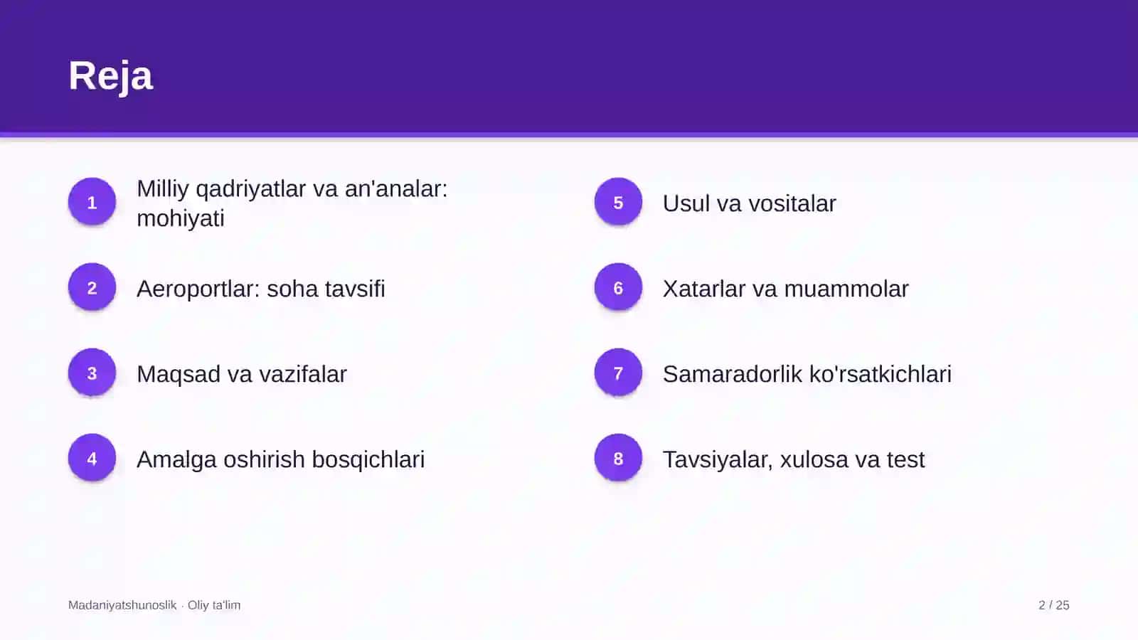 Aeroportlarda milliy qadriyatlar va an'analar 2