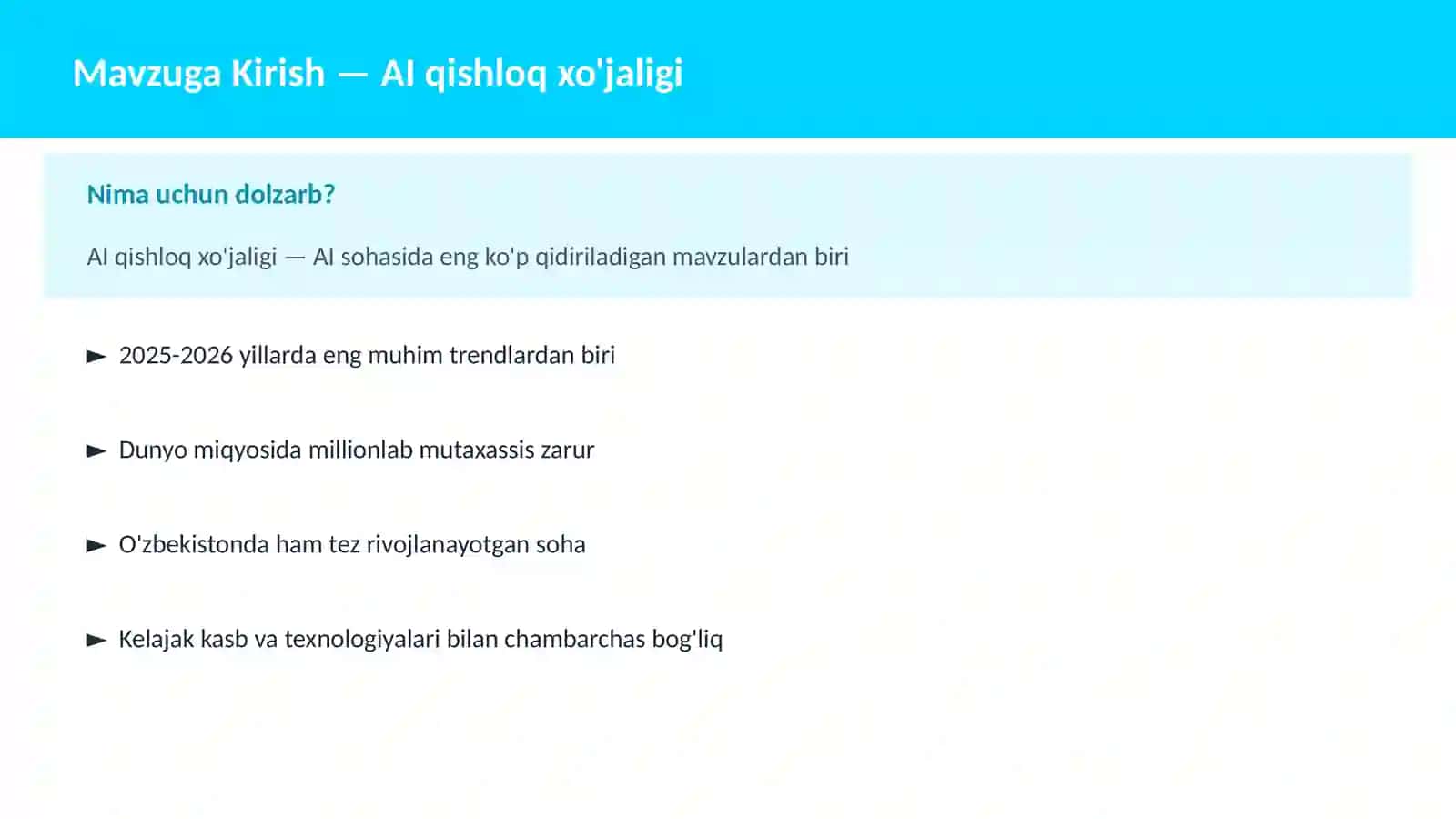 AI qishloq xo'jaligi 2