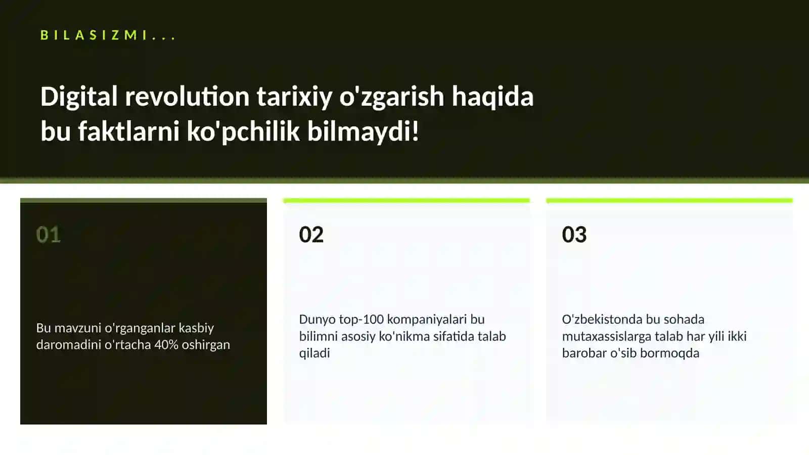 Digital revolution tarixiy o'zgarish 2