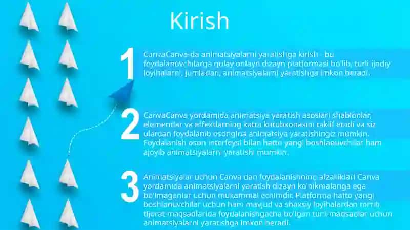 Canva Dasturida Animatsiya Yaratish 2