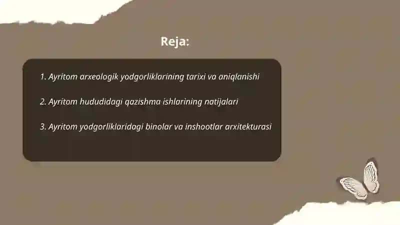 Ayritom arxeologik yodgorliklari 2