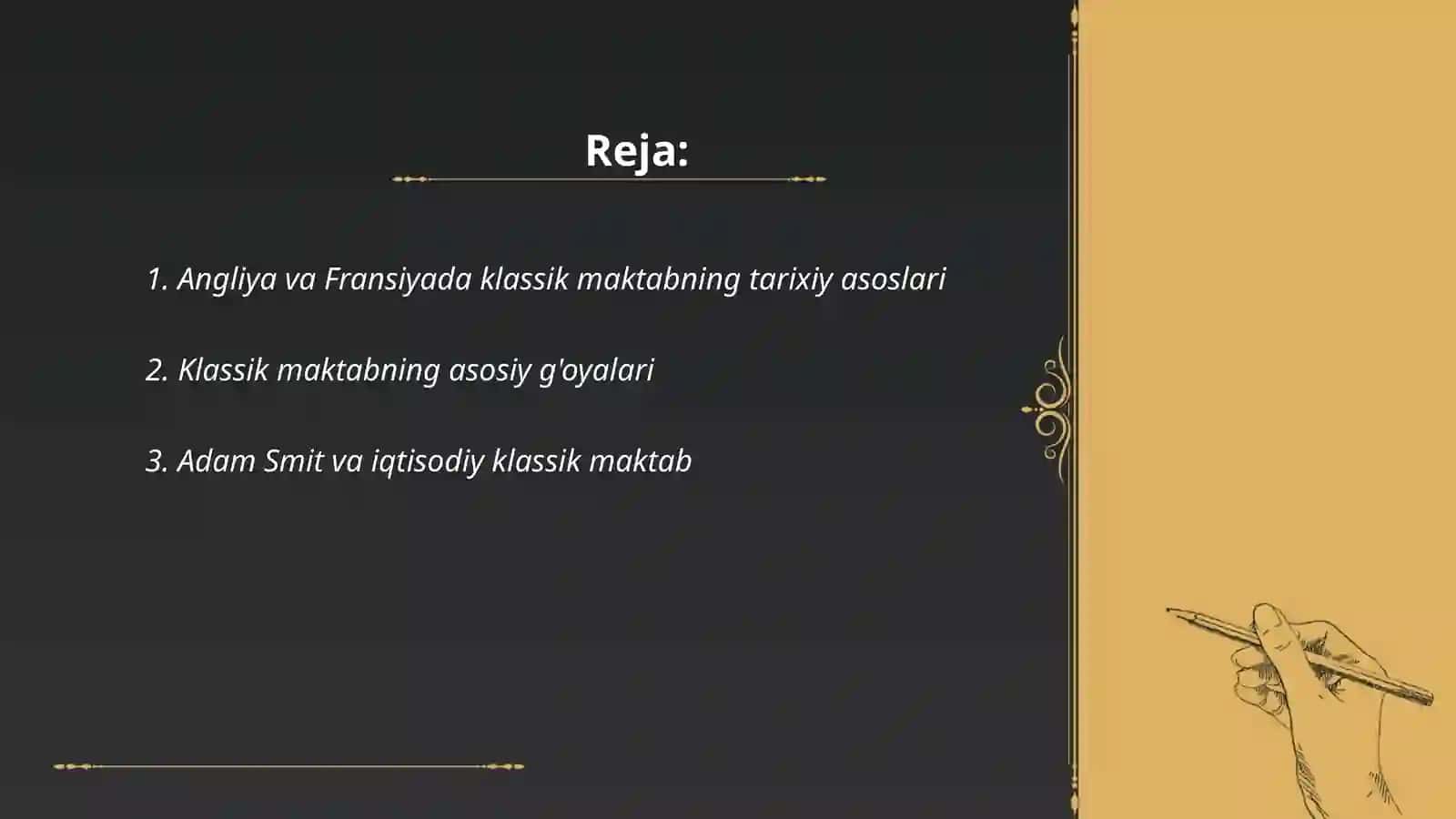 Angliya va Fransiyada klassik maktabning shakllanishi 2