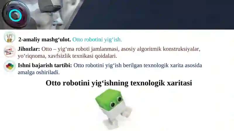 Otto robotini yig‘ish 2