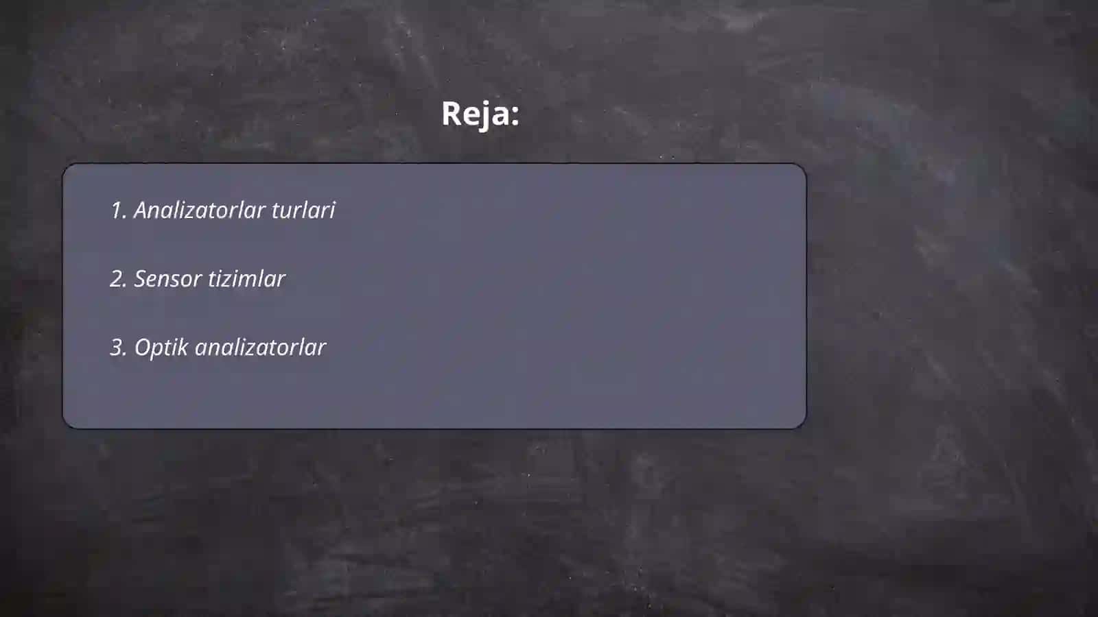 Analizatorlar 2