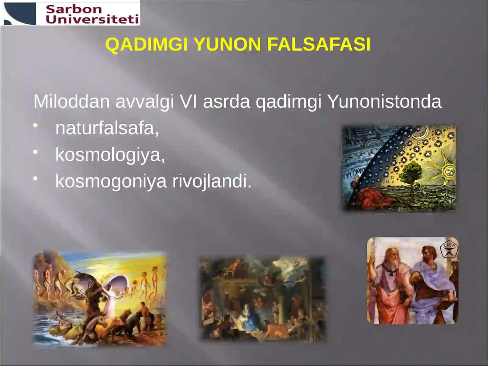 G‘ARB FALSAFASINING USTUVOR YO‘NALISHLARI VA ULARNING FAN TARAQQIYOTIGA TA’SIRI 2