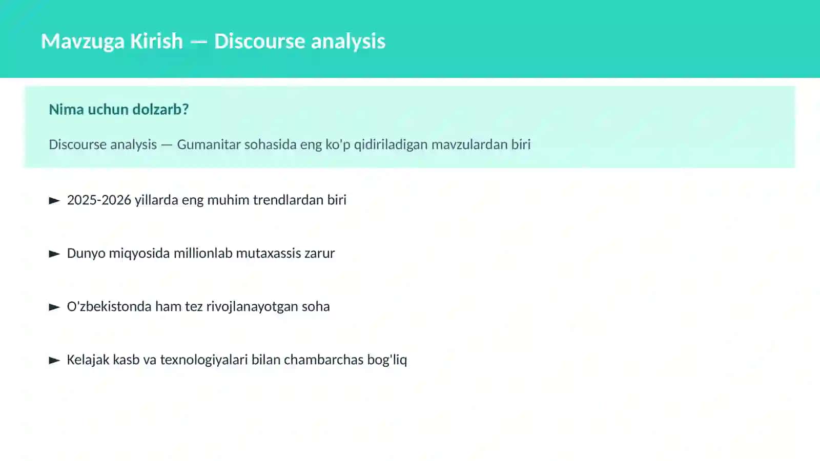 Discourse analysis 2
