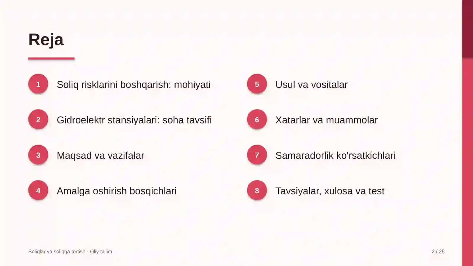 Gidroelektr stansiyalarida soliq risklarini boshqarish 2