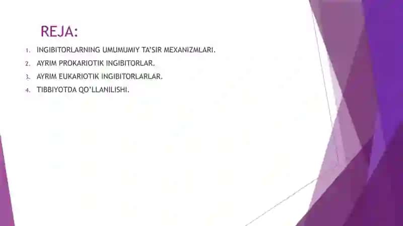 Oqsil biosintezi ingibitorlari 2