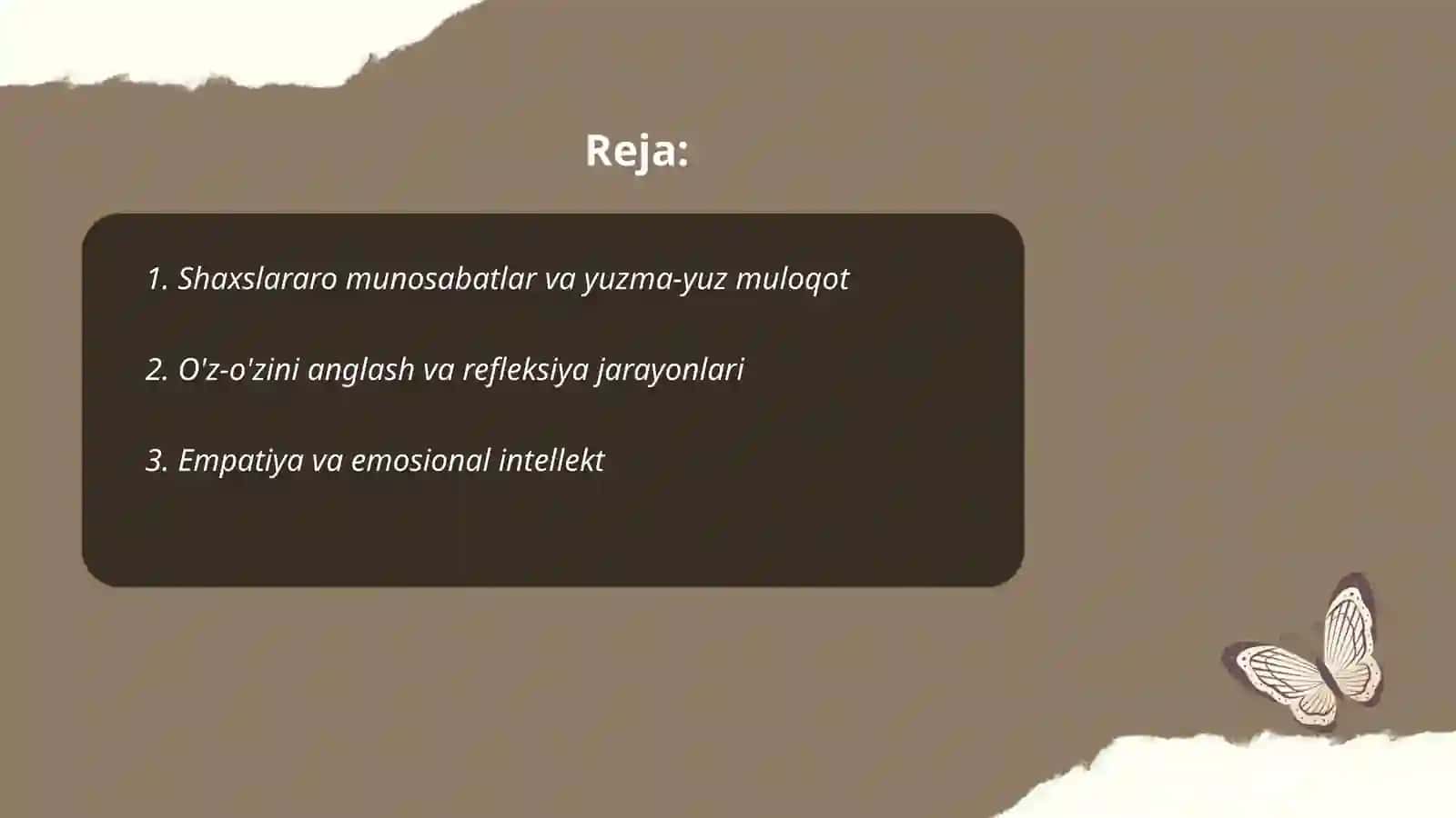 Muloqot treninglari 2