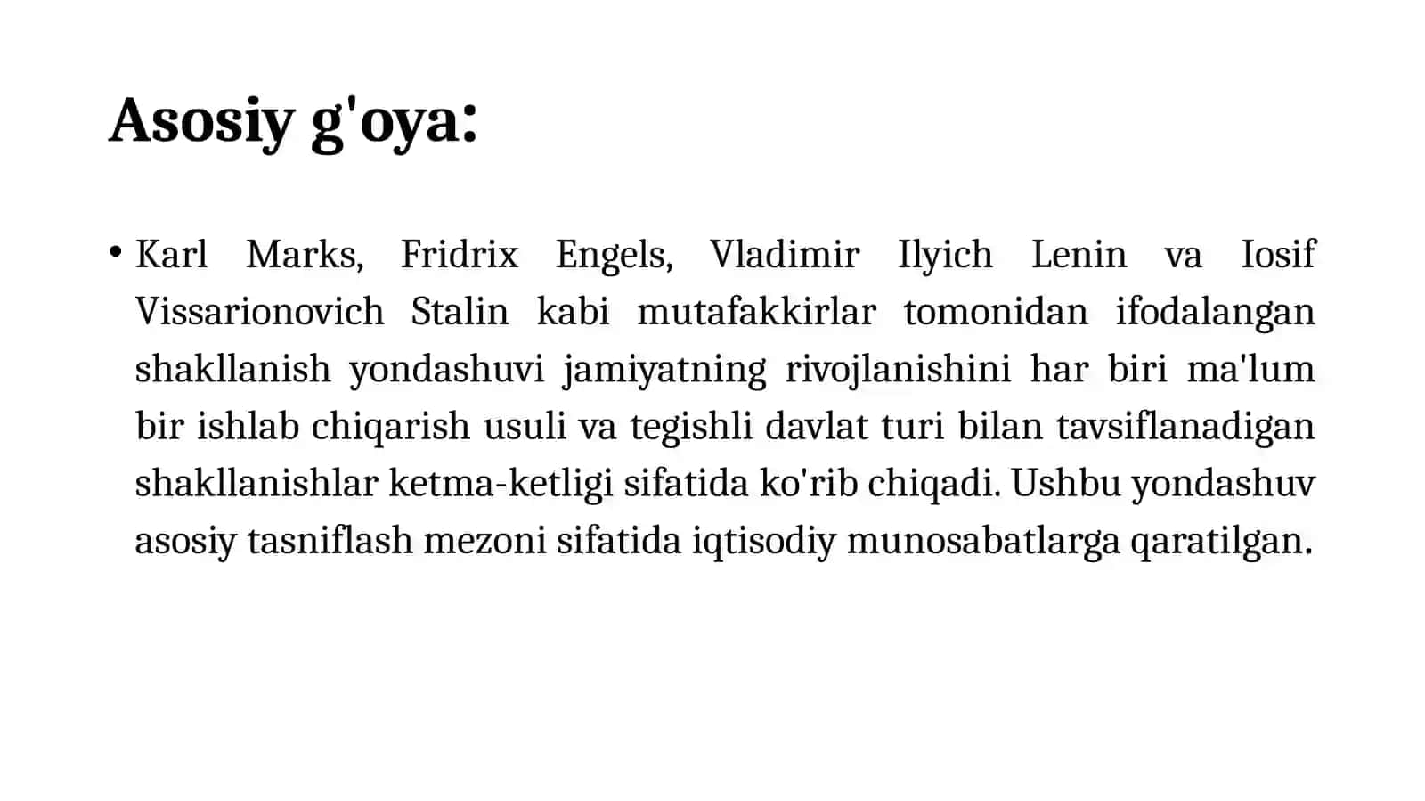 Formatsion yondashuv 2