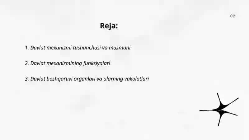 Davlat mexanizmi 2